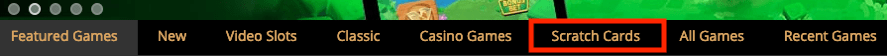 Play Scratch Cards at Dealers Casino