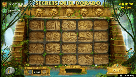 Play Secrets of El Dorado at Dealers Casino