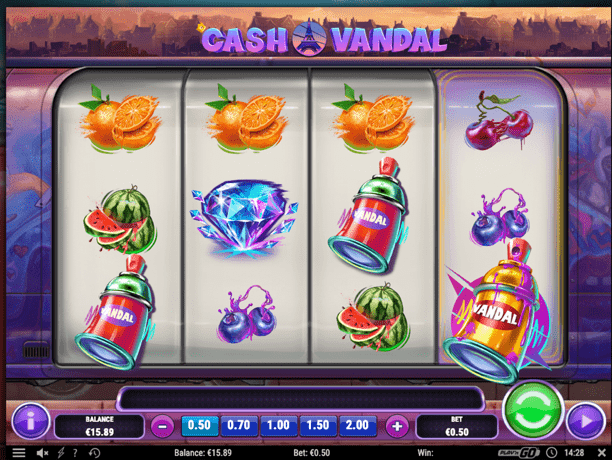 Play Cash Vandal online slot at Dealers Casino