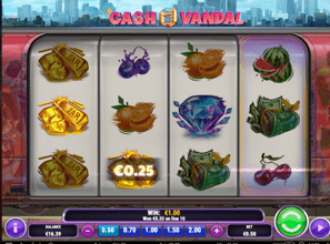 Play Cash Vandal online slot at Dealers Casino