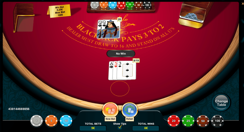 Play Blackjack at Dealers Casino