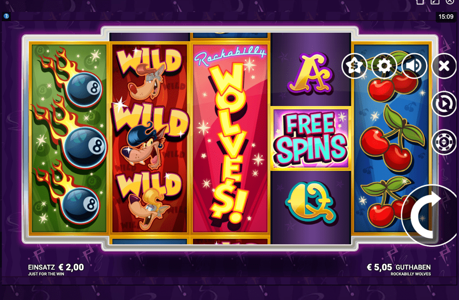 Play Rockabilly Wolves online slot at PlayOjo Casino