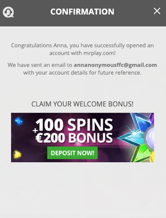 Claim your Mr. Play welcome bonus today!