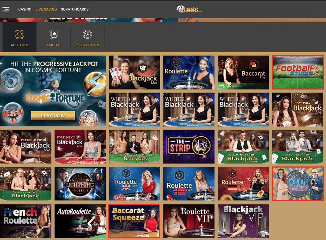Live Games Lanadas