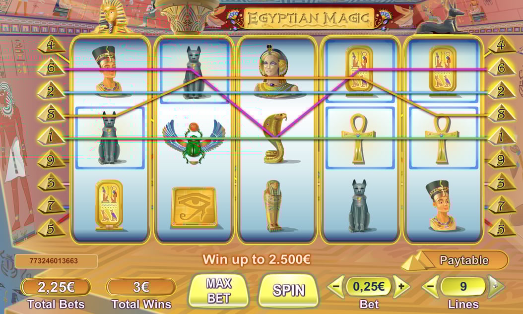 Egyptian Magic win