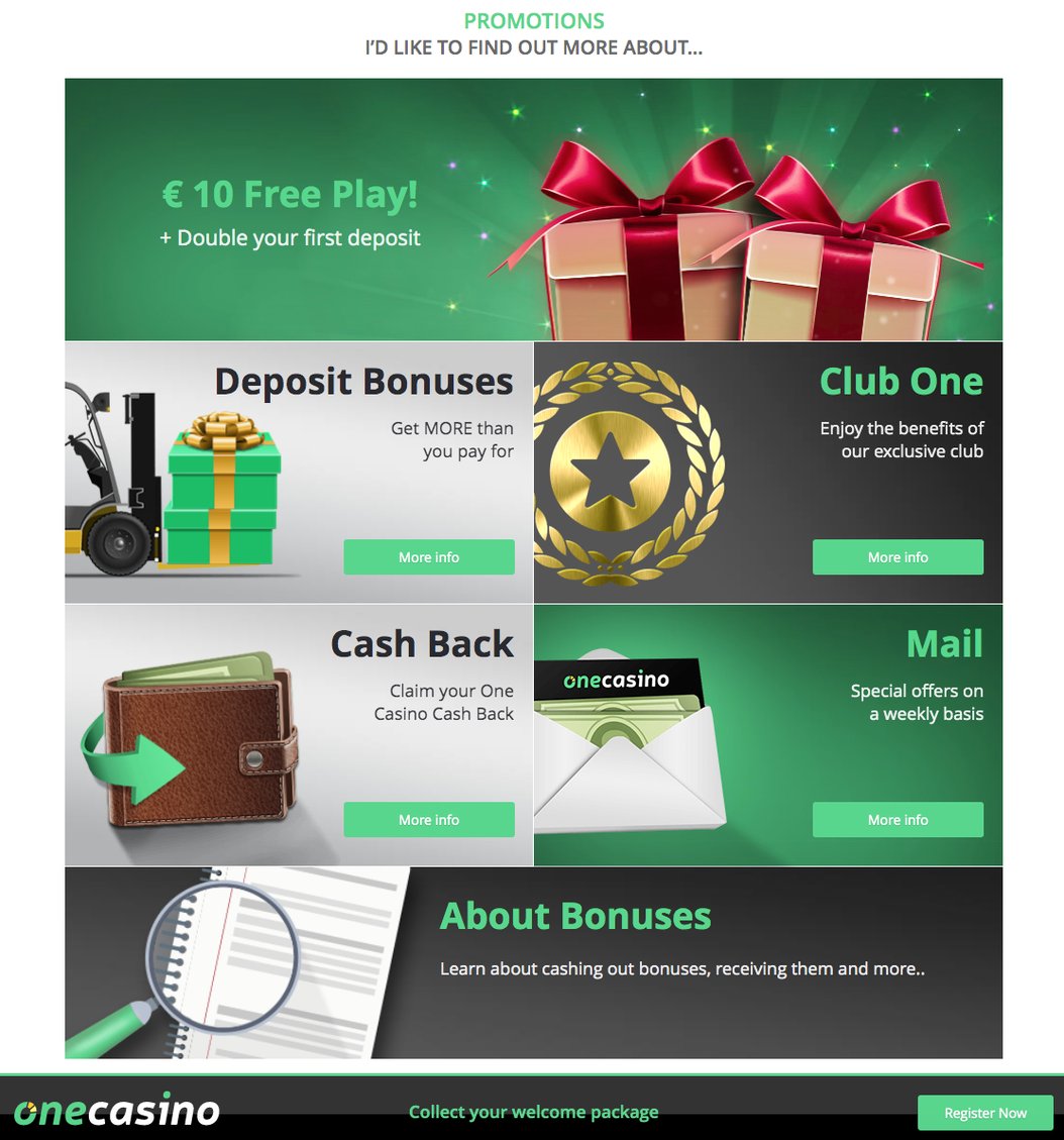 One Casino No Deposit Bonus