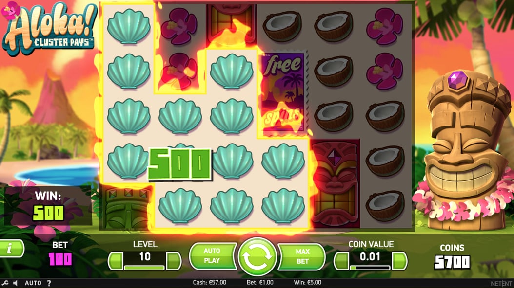 Aloha cluster pays big win