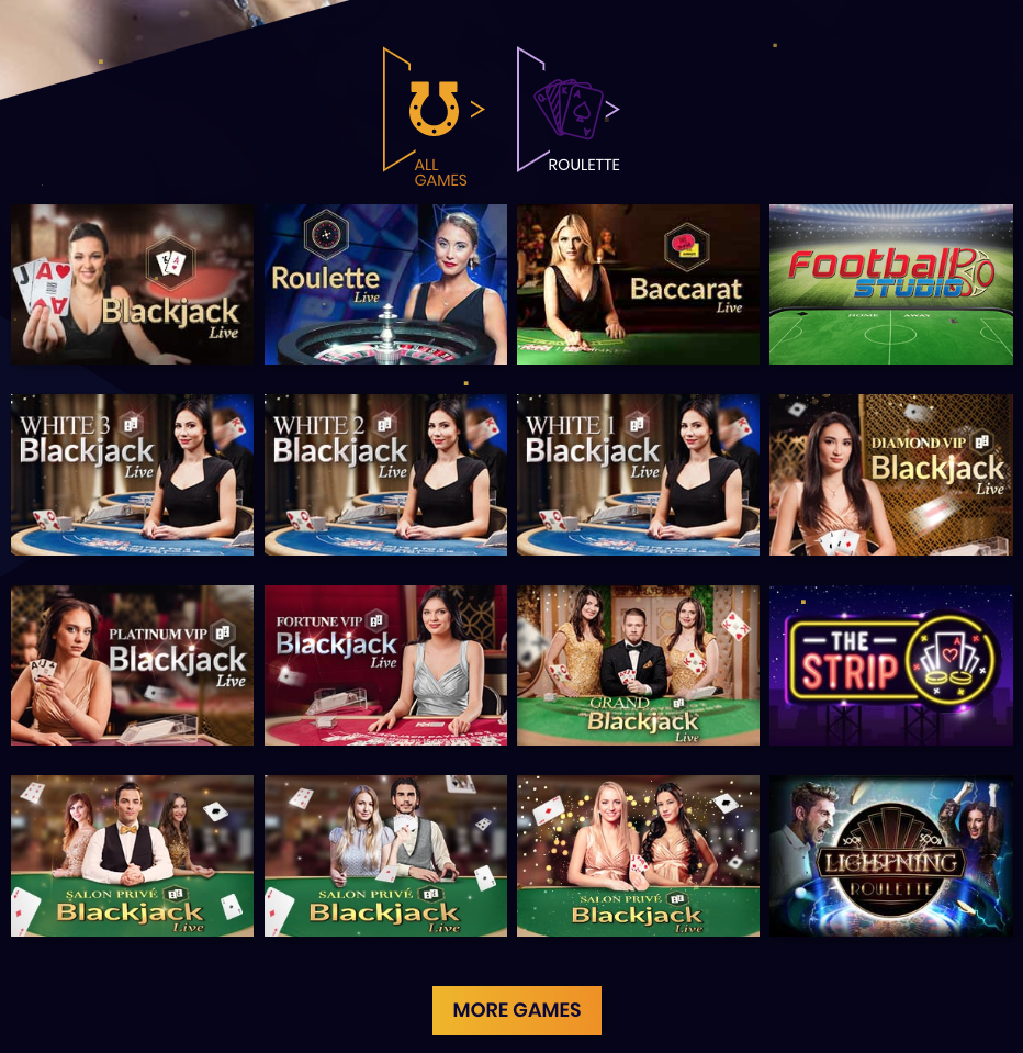 Play exciting live casino games at Casiplay Casino