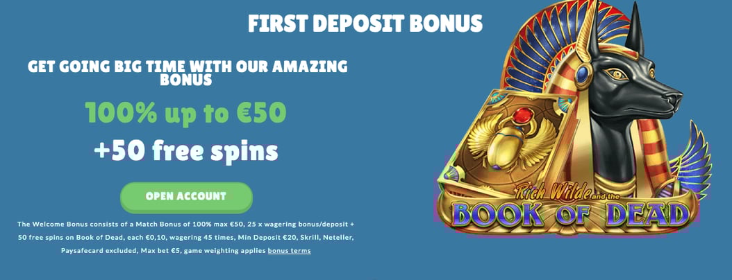 Claim Cashmio's welcome bonus and 50 free spins