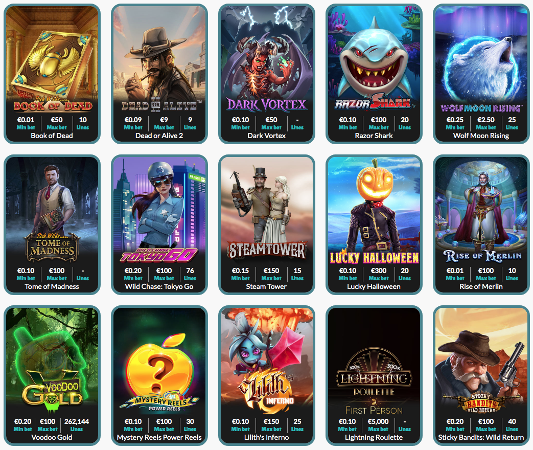 Try some of Cashmio's fun games today