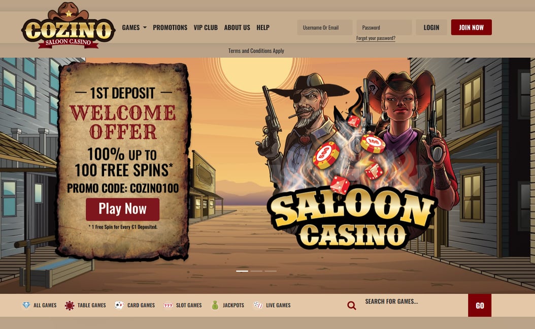 Cozino Casino, cozino saloon app.