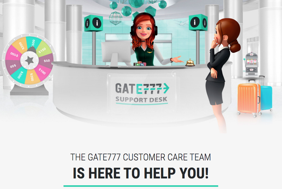 read about the support of Gate777 casino in this casino review