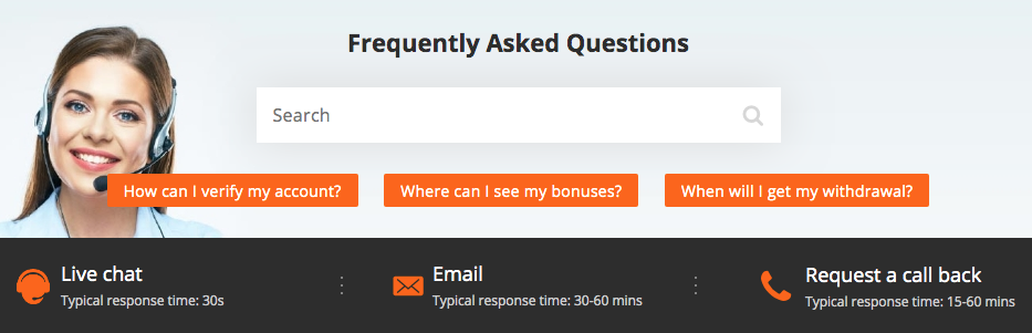 Read about the customer support at Betsson casino in this casino review