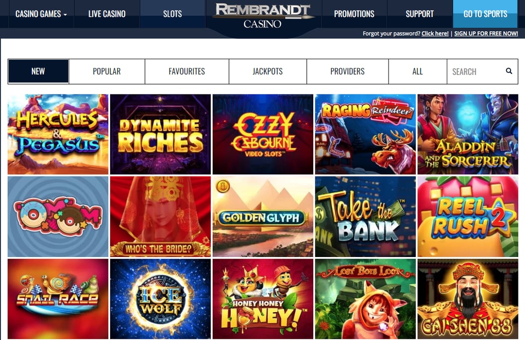 Rembrandt casino no deposit bonus