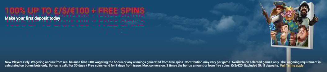 Welcome bonus at SlotsMiller online Casino Review