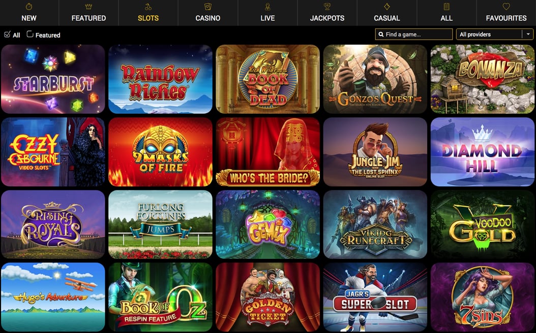 Slots at Charming Slots casino review