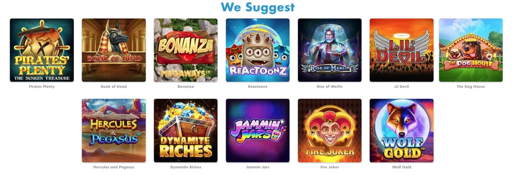 See the games selection at Slotty Vegas online casino review