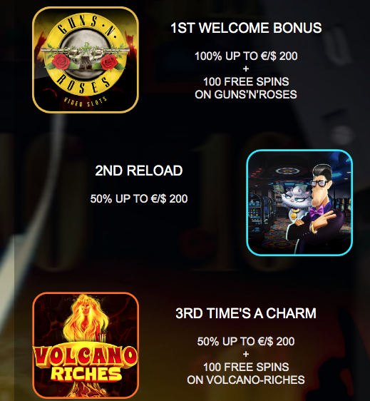 Welcome offer at WestCasino