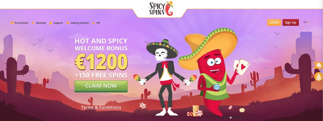 spicyspins casino лотерея