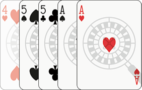 Poker hand of 2 pairs
