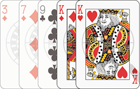 Poker hand of 1 pair