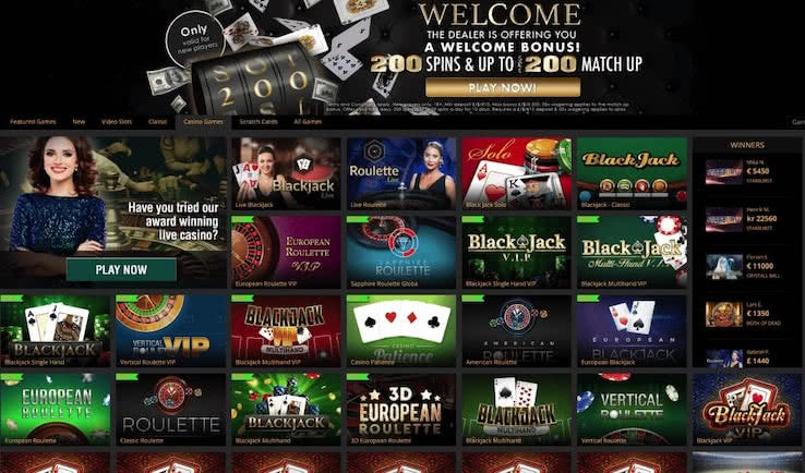 Welcome bonus dealers casino