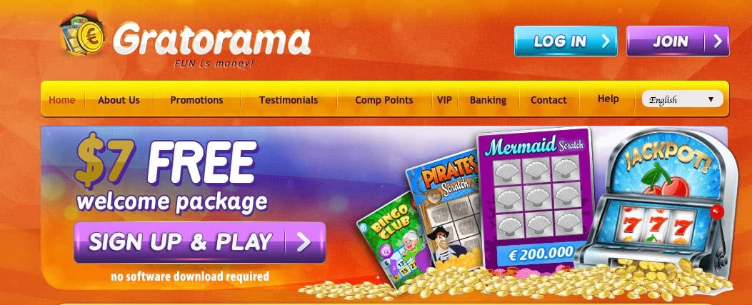 Gratorama Welcome bonus