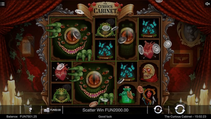 The curious cabinet - monster scatter symbol