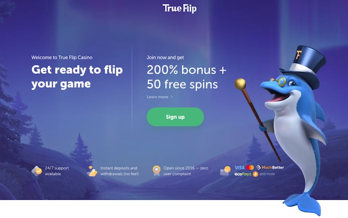 True Flip Welcome Bonus