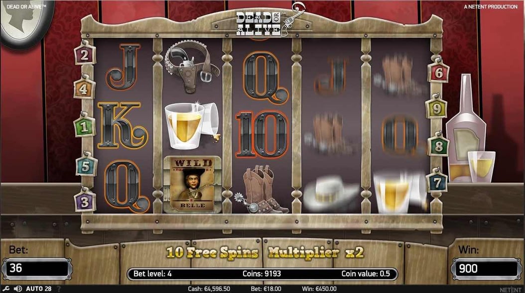 Dead or Alive Free spins