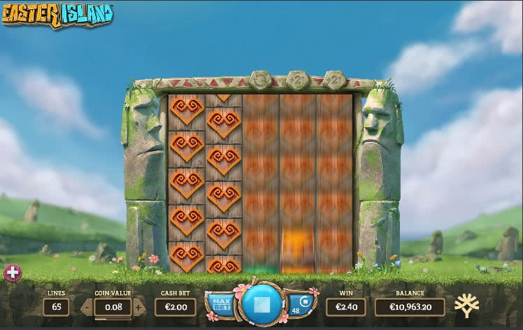 Easter Island video slot expanding reels