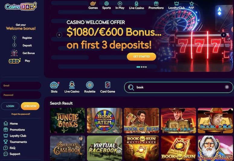 casino360 Gerçek Zamanlı Destek Özellikleri