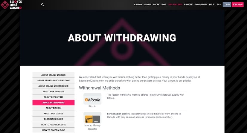 Withdrawal-sportsandcasino