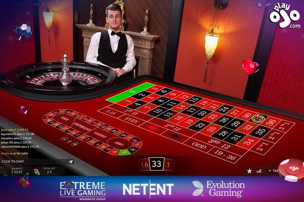Play Live Casino Games at PlayOjo Casino