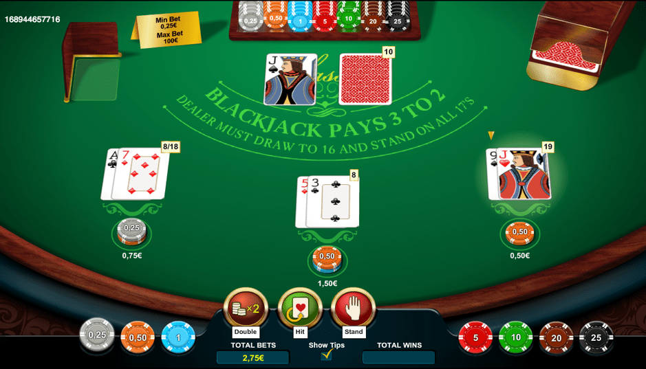 Play Blackjack at Dealers Casino