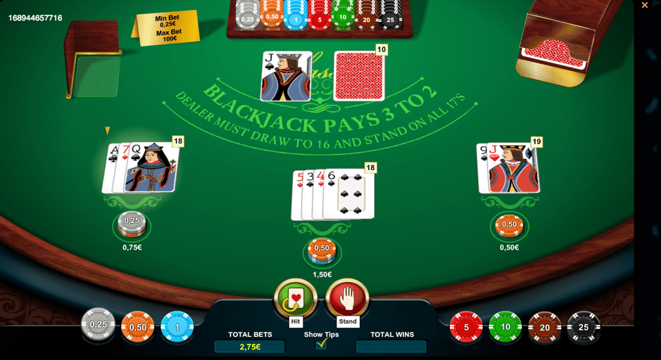Play Blackjack at Dealers Casino