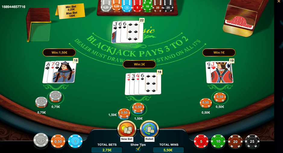 Play Blackjack at Dealers Casino
