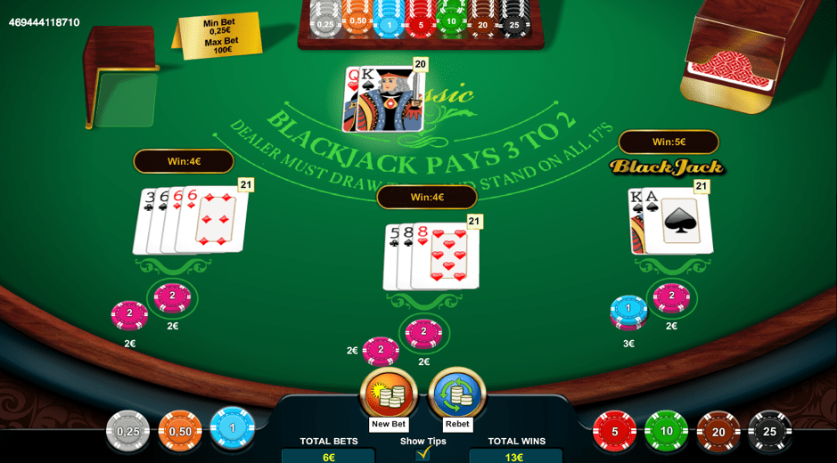 Play Blackjack at Dealers Casino