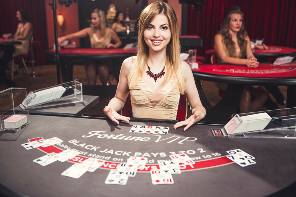 Play Blackjack Live at Dealers Casino