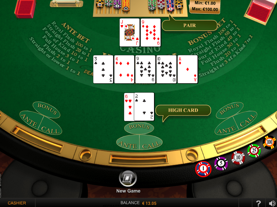 Play online poker games at PlayOjo Casino