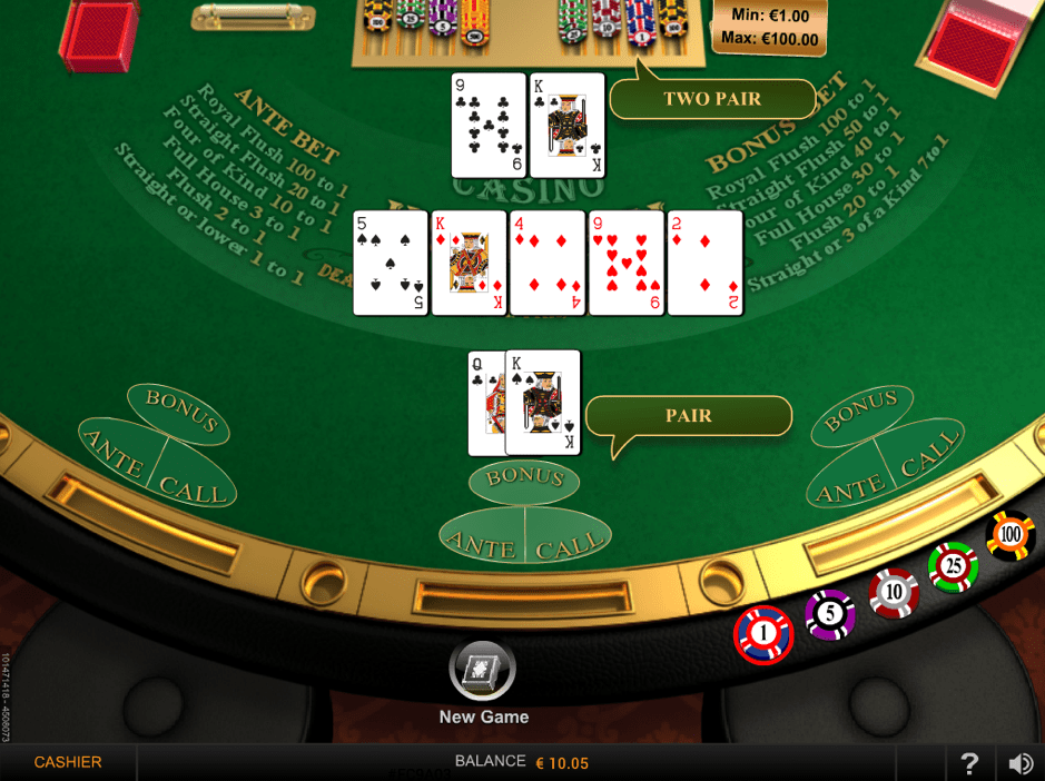 Play online poker games at PlayOjo Casino