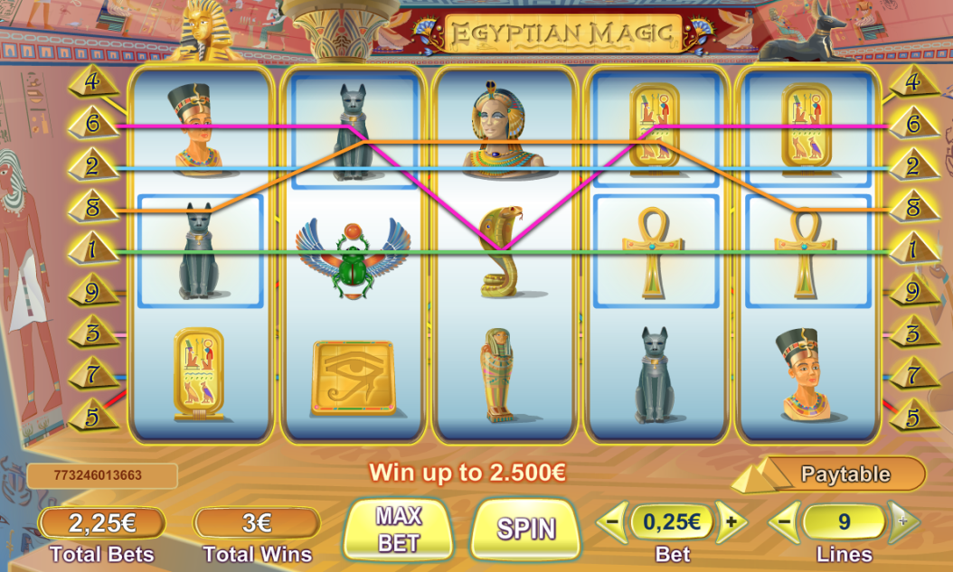 Egyptian Magic win