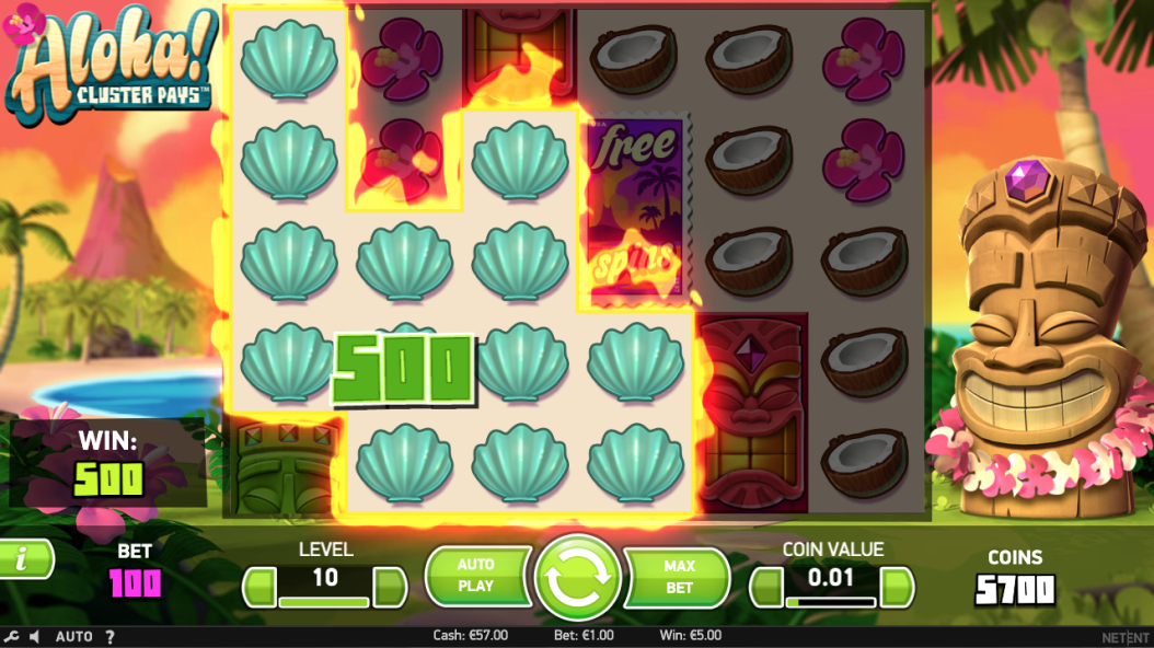 Aloha cluster pays big win