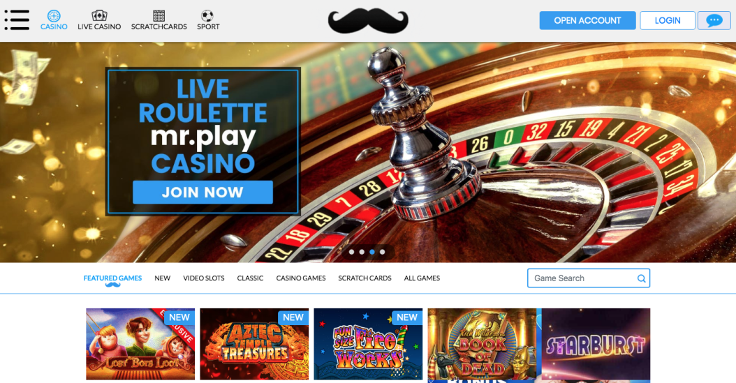 Mr. Play Casino Review 2019 Frontpage