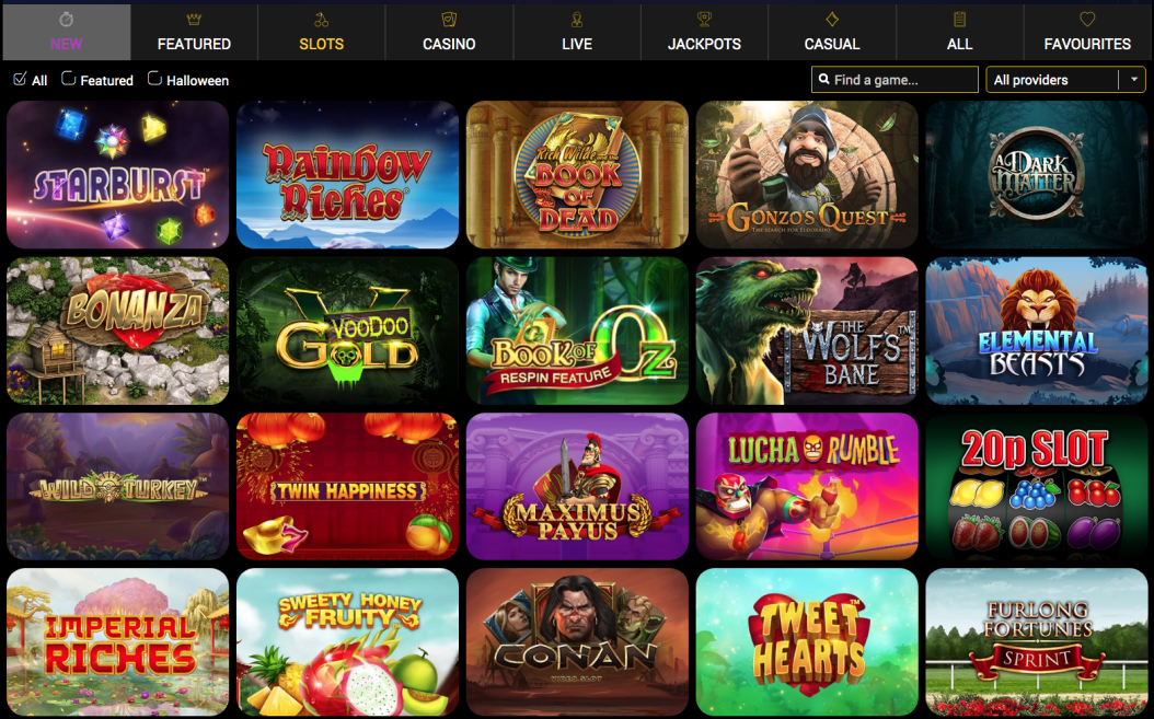 Video slots at Vegas Mobile Casino in this review