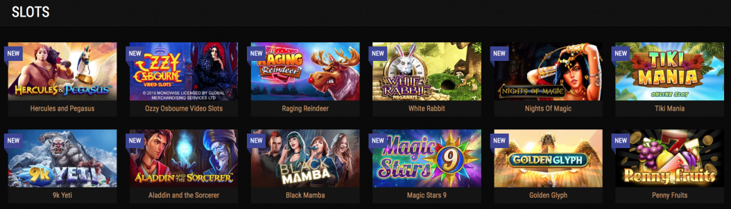 Slots at King Billy Online Casino