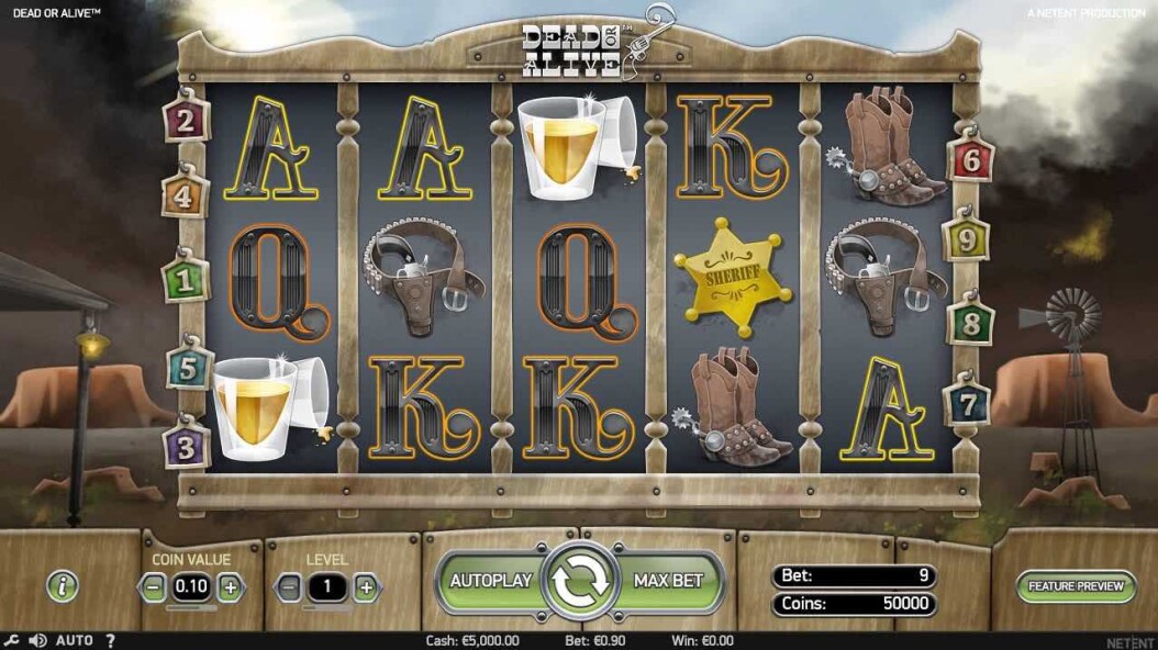 Dead or alive Game screen