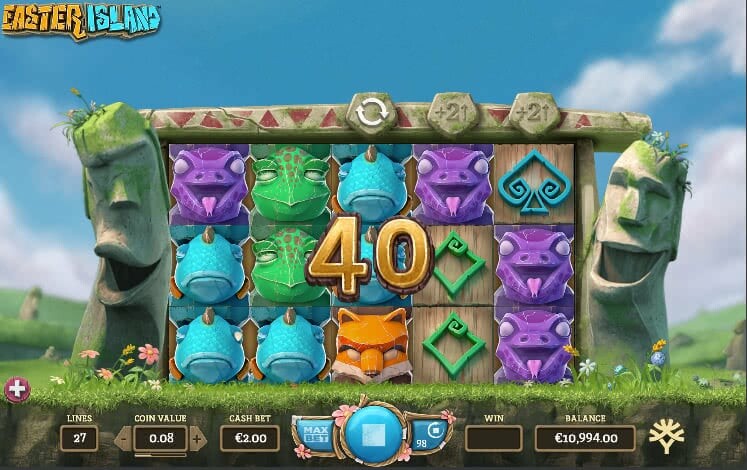 Easter Island Video slot respin
