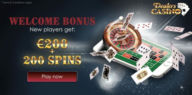 Welcome bonus at Dealers Casino